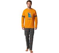 Long Sleeve Top and Trousers Pyjamas Admas Square Paddington Jaune S