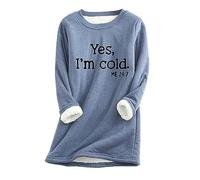 Long Sleeve Tops for Women UK Thick Fleece Oversized Fluffy Shirt Casual Plush Soft Long Sleeve Velvet Warm Jumper Ladies Christmas UK Size Jacket Pullover Sweatshirt Winter Hoodies