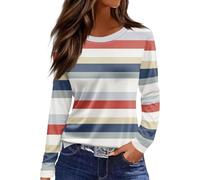 Long Sleeve Tops Women, 80S T Shirts for UK Gym Long Sleeve Shirts for Women Summer Fashion 2025 Crewneck Floral Comfy Fitted Tops UK Cotton Blouse Party Top(Green1,Small)