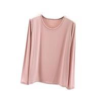 Long Sleeve Tops Women Modal Cotton Plain T Shirt V Neck Base Layers Shirts Loose Womens Spring Blouses Plus Size Elegant Undershirts Classic Pullover Sports Home Casual Streetwear