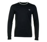 Long Sleeve Twin Tipped T Shirt Black, Large