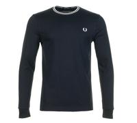 Long Sleeve Twin Tipped T Shirt Navy, Large