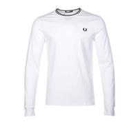 Long Sleeve Twin Tipped T Shirt White, Medium