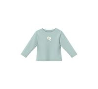 Long Sleeve Unisex Printed T-Shirt with Snap Buttons for Babies s.Oliver Turquoise 3 monthes