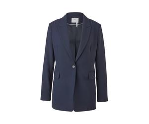 Long Sleeve Viscose Mix Blazer - female - s.Oliver - Blazers - Blue - L - Jackets L