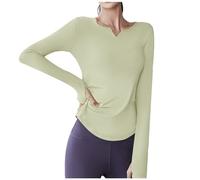 Long Sleeve Women's Elegant Crop Tops Women's Long Sleeve Top Tight Stretchy T-Shirt Long Sleeve V-Neck Blouses Sexy Skims Clean Girl Clothes Classic Plain Streetwear Leisure