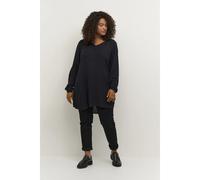 Long sleeve women's tunic KAFFE Curve Ami Bleu 42