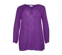Long sleeve women's tunic KAFFE Curve Ami Violet 50