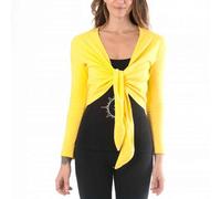 Long Sleeve Wrap Top Women Yogaessential Chakra Jaune S