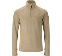Long-sleeve zip-up base layer top Whistler Kajsa Beige M
