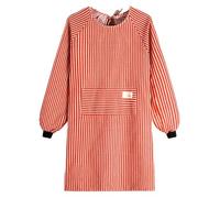 Long-sleeved Apron With Large Pockets For Stain Protection