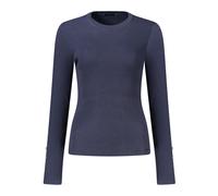 Long-sleeved Cannetted Jumper - female - Guess - Round-neck Knitwear - Blue - M - Knitwear M