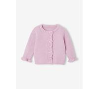 Long-sleeved cardigan for baby girls rose