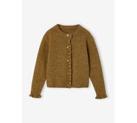 Long-sleeved cardigan for girls olive