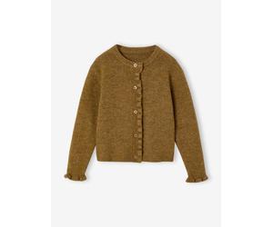 Long-sleeved cardigan for girls olive
