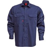 Long-sleeved cotton shirt Fristads 7386 BKS Bleu L