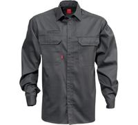 Long-sleeved cotton shirt Fristads 7386 BKS Gris 2XL
