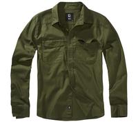 Brandit Flannel Long Sleeve Shirt Green S Men