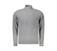 Long-Sleeved Half-Zip Jumper- male- Pepe Jeans- Turtlenecks- Gray- S- Knitwear S