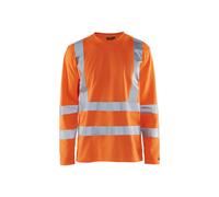 Long-sleeved high-visibility v-neck anti-uv T-shirt Blaklader Orange 3XL