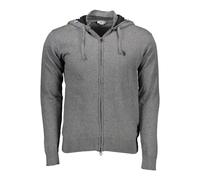 Long-Sleeved Hooded Cotton Cardigan with Embroidery - male - U.S. Polo Assn. - Zip-throughs - Gray - 2XL - Sweatshirts & Hoodies 2XL