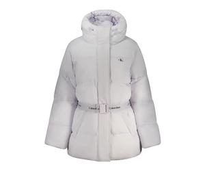 Long-Sleeved Hooded Jacket - female - Calvin Klein - Winter Jackets - Purple - L - Jackets L