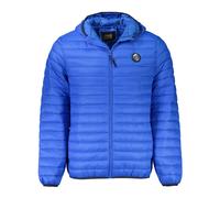 Long Sleeved Jacket with Hood - male - Cavalli Class - Winter Jackets - Blue - XL - Jackets XL