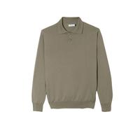 Long-sleeved knitted Polo shirt The Resort Co Vert L