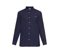 Long-sleeved linen shirt KnowledgeCotton Apparel Bleu XL