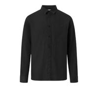 Long-sleeved linen shirt KnowledgeCotton Apparel Noir XL