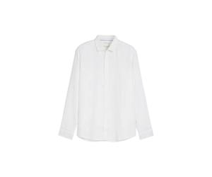 Long-sleeved linen shirt Tom Tailor Regular Fit Blanc 3XL