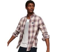 Long-sleeved lumberjack shirt in organic cotton Superdry Blanc S
