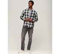 Long-sleeved lumberjack shirt in organic cotton Superdry Bleu S