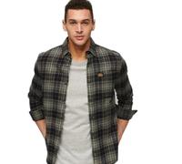 Superdry Cotton Lumberjack Long Sleeve Shirt Green S Men