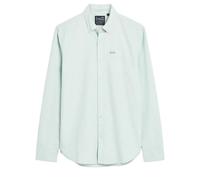 Long-sleeved organic cotton shirt Superdry Oxford Vert 2XL