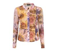 Long-sleeved Patterned Shirt - female - Desigual - Shirts - Pink - L - Blouses & Shirts L