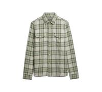 Superdry Merchant Lite Check Long Sleeve Shirt Green S Man