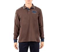Long-sleeved Polo - male - La Martina - Polo Shirts - Brown - 3XL - Tops 3XL
