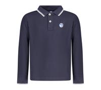 Long-sleeved Polo Shirt with Collar Lettering - unisex - North Sails - Kids Short Sleeve T-Shirts - Blue - 12 Y - Kids 12 Y