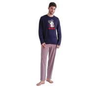 Long-sleeved pyjamas Disney Mickey Zigzag Bleu 2XL