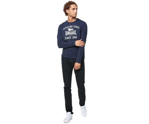 Long-sleeved regular-fit T-shirt Lonsdale Auldearn Bleu S
