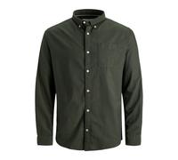 Jack & Jones Oxford Plus Size Long Sleeve Shirt Green 8XL Men
