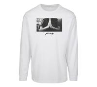 Mister Tee Urban Classics Pray Long Sleeve T-shirt White XL Men