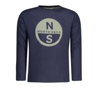 Long-sleeved T-shirt with maxi logo - unisex - North Sails - Kids Short Sleeve T-Shirts - Black - 10 Y - Kids 10 Y