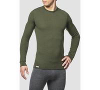 Long-sleeved T-shirt Woolpower Crewneck 200 in Ullfrotté knit green