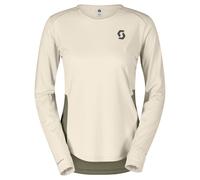 Long-sleeved trail T-shirt Scott Tee W's Endurance Tech LS (cotton white/hay green) Women's