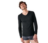 Long-sleeved v-neck T-shirt Damart Thermolactyl Noir L