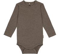 Long-sleeved wool/bamboo baby bodysuit Mikk-Line Gris 2 mois