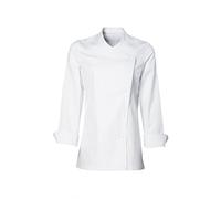 Long Sleeves New Chef Coat Jacket Uniform for women ideal for food service, Caterers and Culinary professional. (White, X-Large)