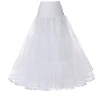 Long Slip for Women Under Dress Organza Plus Size Ankle Length Underskirt for Dresses Puffy Prom Evening Wedding